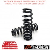 OUTBACK ARMOUR SUSPENSION KIT FRONT (TRAIL) FITS TOYOTA HILUX GEN 8 2015+